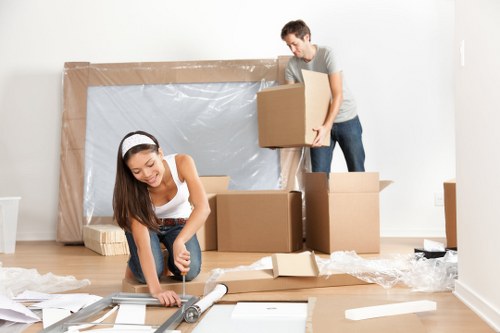 Moving team helping with home removals in Chingford