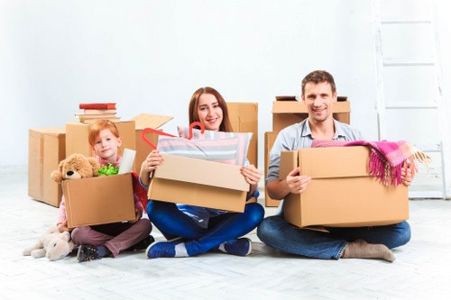 Furniture collection and delivery service in a residential Chingford street