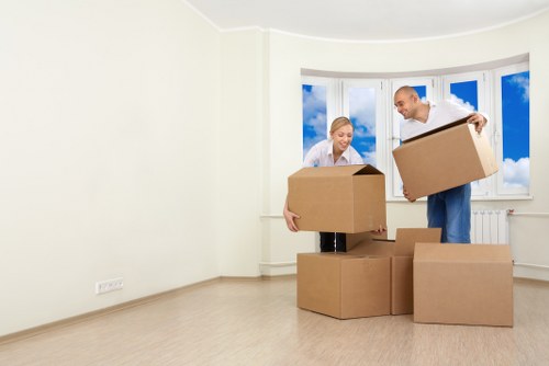 Moving day preparation checklist and packed items for a Chingford truck move