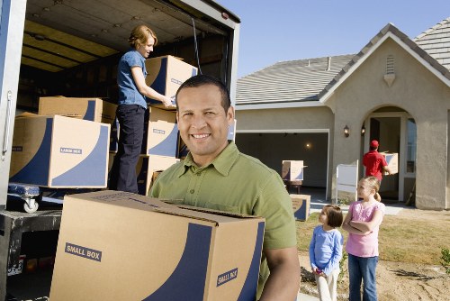 Household items being carefully loaded for a Chingford home move
