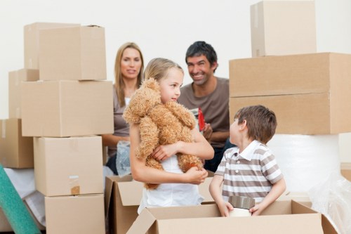 Family house move service in a Chingford residential street