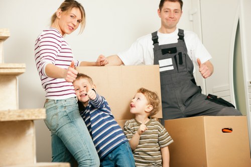 Local packing and unpacking service helping a family settle into a Chingford property
